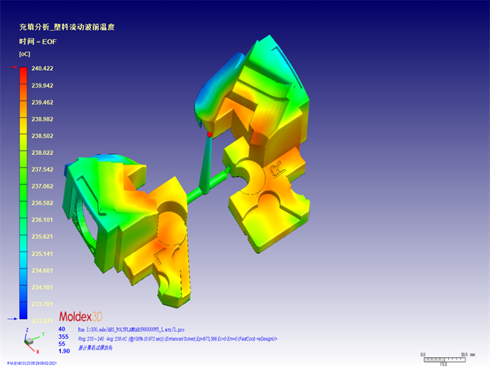 塑料流动波前温度